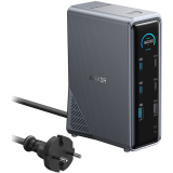 Anker Prime Charging Docking Station (14-in-1, Dual Display, 160W, 1Gbps Ethernet, 1x USB-A 10Gbps, 3x USB-A 480Mbs,1x USB-A 12W, 2x USB-C 10Gpbs, 2x USB-C 100W Charging, 1x USB-C Upstream Port, 2x HDMI 2.0 4K@60Hz, 1x 3.5mm Audio,)
