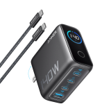 Anker Charger (140W, 4-Port, PD 3.1) with USB-C Cable Gray