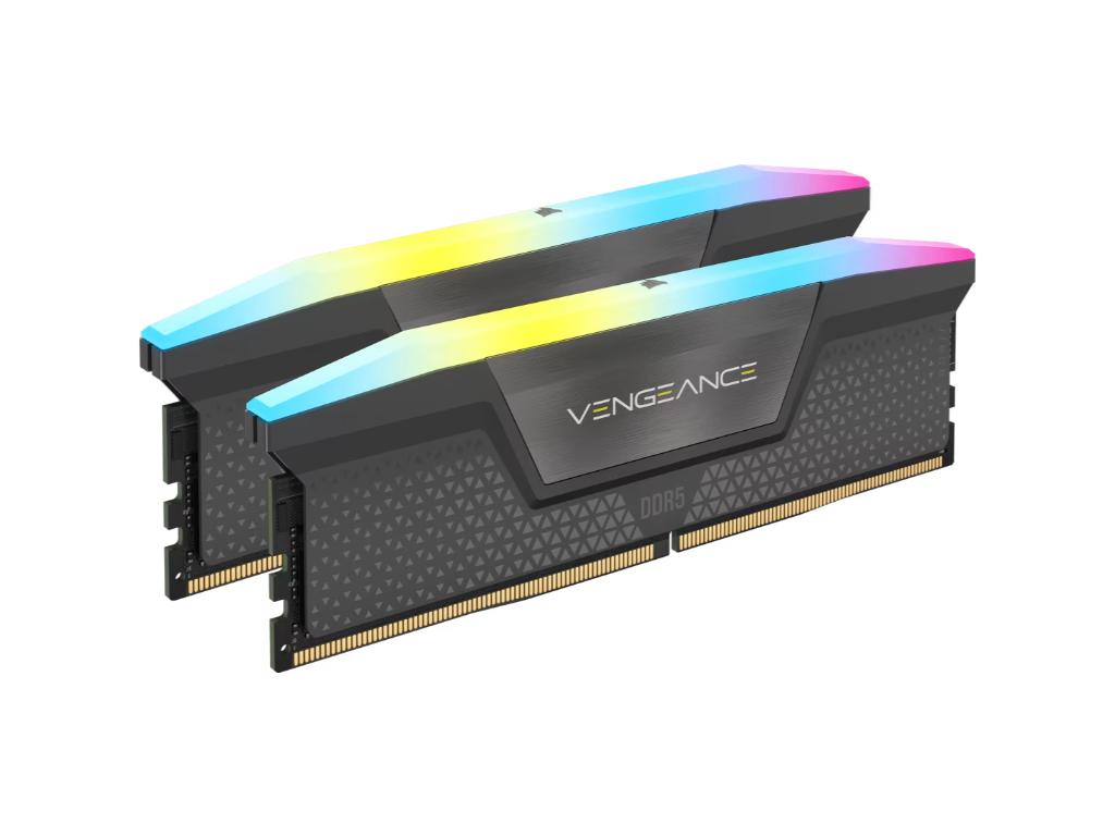 CORSAIR DDR5 32GB (2x16GB) RGB6000MT/s, VENGEANCE, CL38EXPO, XMP - Image 2