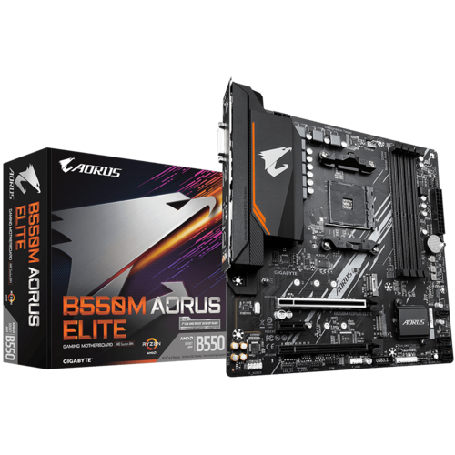 GIGABYTE MB B550M AORUS ELITEAMD B550;AM4;4xDDR4DVI,HDMI,RAID;micro ATX - Image 2