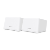 Mercusys Halo H47BE (2-Pack) BE9300 Whole Home Mesh Wi-Fi 7 System, 688 Mbps at 2.4 GHz + 2880 Mbps at 5 GHz + 5760 Mbps at 6 GHz, Internal Antennas, 3x 2.5 Gbps Port (WAN/LAN auto-sensing), MLO, 4096-QAM, OFDMA, EHT160 on 5GHz, EHT320 on 6GHz