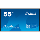 IIYAMA LFD LH5541UHS-B2 55" Professional Digital Signage display with 4K UHD resolution and 24/7 operating time 500 cd/m² 1200:1 8ms landscape, portrait