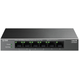 TP-Link LS106LP 6-Port 10/100 Mbps Desktop Switch with 4-Port PoE, 4× 10/100 Mbps PoE Ports, 2× 10/100 Mbps Non-PoE Ports, 802.3af, 41 W PoE Power, Desktop Steel Case, Extend Mode for 250m PoE Transmitting, PoE Auto Recovery, Plug and Play