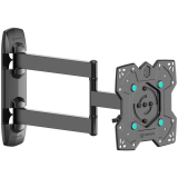 ONKRON Full Motion TV Wall Mount for 17– 43 Inch LCD LED Flat Screens up to 35 kgs, Black