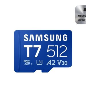 Samsung Micro SD 512GB T7Up to 170MBs