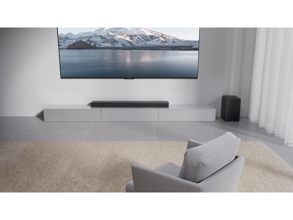 TCL Soundbar Q75HE;Wireless SW DTS:X Dolby Atmos;620W 96dB AI sonic crna - Image 4