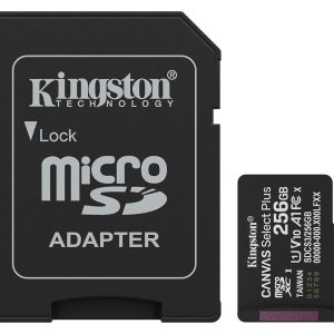 Kingston 256GB microSDXC Canvas Select Plus Gen3 150MB/s A1 Card + Adapter