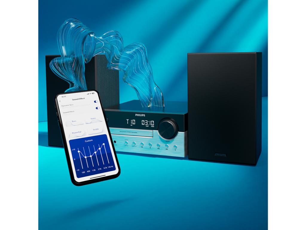 Philips Mini linija TAM4205M2CD; MP3-CD; USB; FM; BT;RMS 80W; LED zaslon; daljinski - Image 5