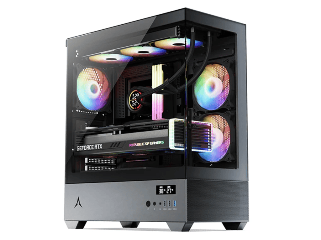 Spire Gaming Case U30P, 3xRGBVGA: 400mm, CPU Cooler: 165mmRadiator: 280mm, Temperature Display - Image 2