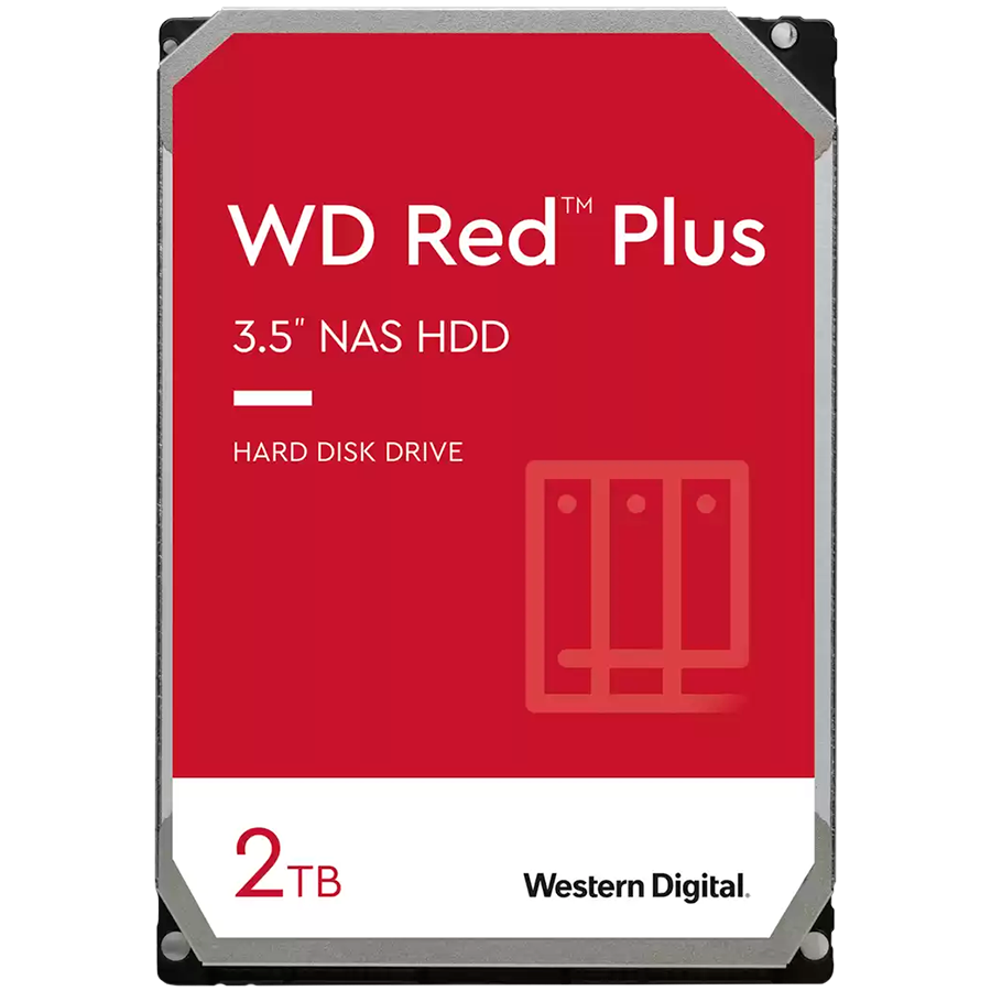 HDD NAS WD Red Plus 2TB CMR, 3.5'', 64MB, 5400 RPM, SATA, TBW: 180 - Image 2