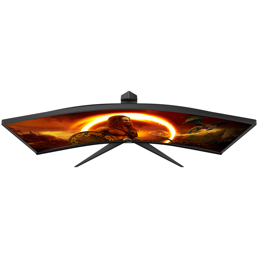 AOC Monitor Gaming CU34G2XP 34” Curved VA, 21:9, 3440x1440, 180Hz, 1ms, 430 cd/m2, 4000:1, HDMI, DP, PbP, PiP, Ergonomic, Black-Red, VESA 3y - Image 5