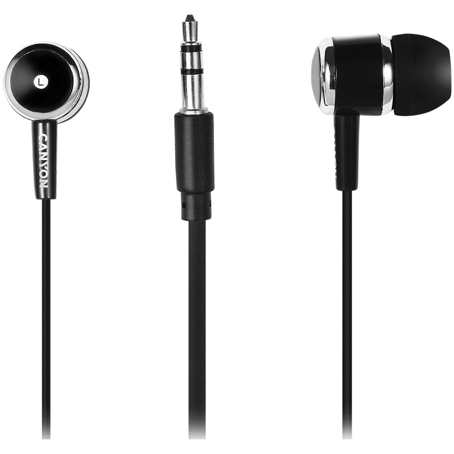 CANYON headphones EPM-01 Mic 1.2m Black - Image 3