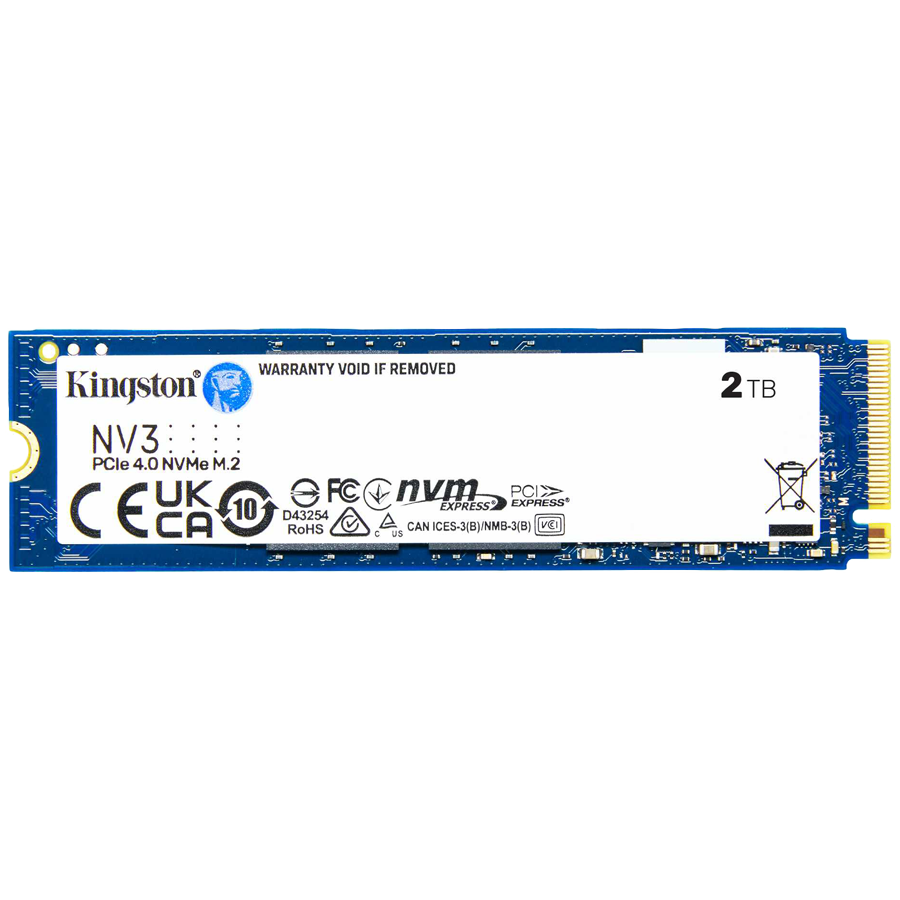 Kingston 2TB NV3 SSD M.2 2280 PCIe 4.0 NVMe, Read: 6,000/ Write: 5,000MB/s - Image 2