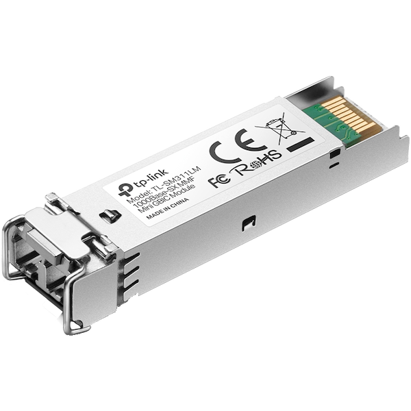TP-Link SM311LM Omada 1000Base-SX MMF Mini GBIC Module, Multi-mode MiniGBIC module, Supports Digital Diagnostic Monitoring (DDM), Compatible with Small Form Pluggable Multi-Source Agreement (SFP-MSA), Hot-Pluggable, 850nm, 550m - Image 2