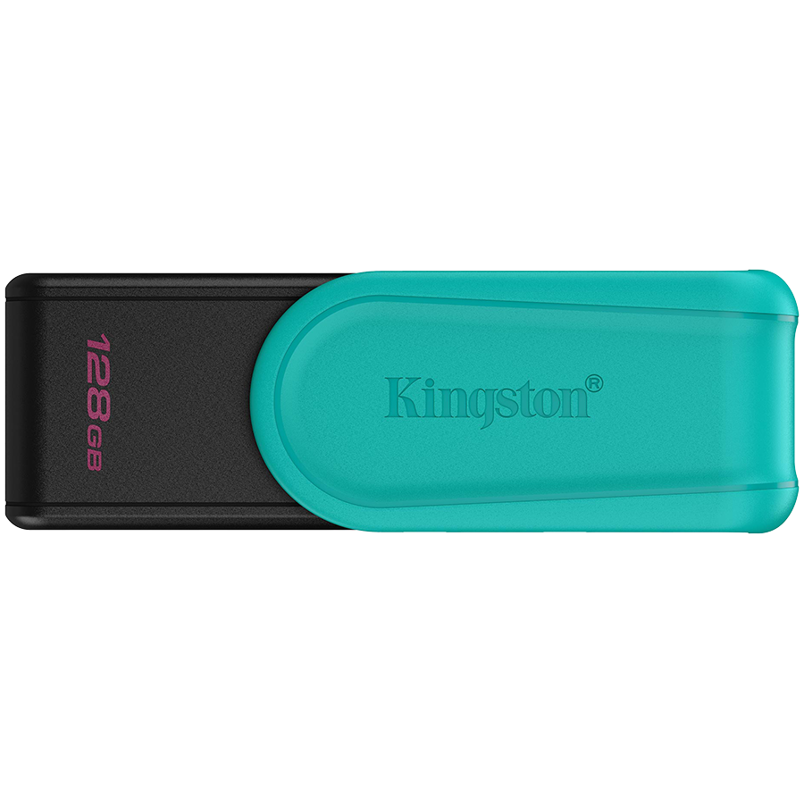 Kingston 128GB Portable USB 3.2 Gen 1 DataTraveler Exodia S (Black/Turquoise) - Image 2