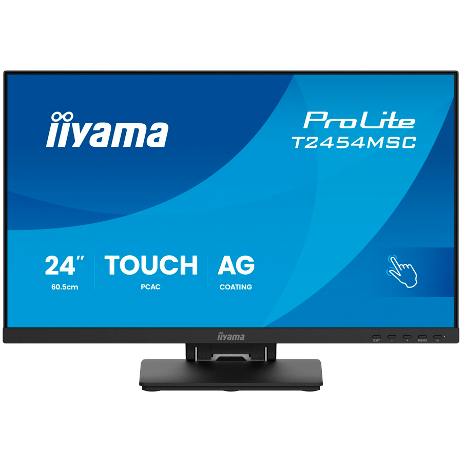 IIYAMA Monitor Touch T2454MSC-B3AG 24" InCell PCAP 10pt touchscreen monitor featuring IPS panel technology, Anti-Glare coating and a flexible stand - Image 2