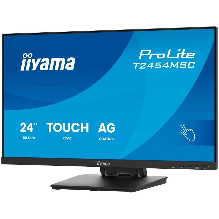 IIYAMA Monitor Touch T2454MSC-B3AG 24" InCell PCAP 10pt touchscreen monitor featuring IPS panel technology, Anti-Glare coating and a flexible stand - Image 4