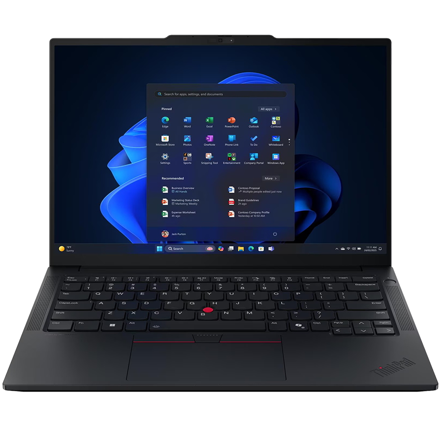 LENOVO ThinkPad E14 Gen 7, 14'' FHD IPS, Intel Core 7 255H, 16GB DDR5, 1TB SSD, 2xUSB-A, USB-C, HDMI, RJ-45, FHD Cam + Mic, WiFI 6E, BT5.3, FP, BH Kb, 64Wh, No OS, Black, 3Y - Image 2