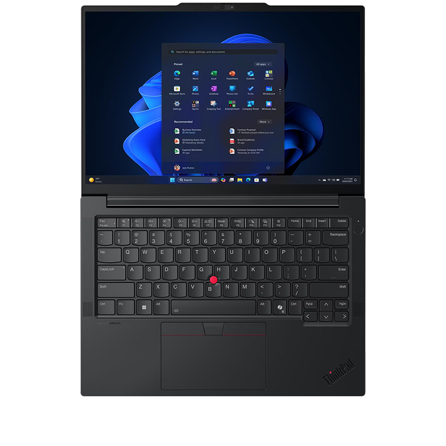LENOVO ThinkPad E14 Gen 7, 14'' FHD IPS, Intel Core 7 255H, 16GB DDR5, 1TB SSD, 2xUSB-A, USB-C, HDMI, RJ-45, FHD Cam + Mic, WiFI 6E, BT5.3, FP, BH Kb, 64Wh, No OS, Black, 3Y - Image 5