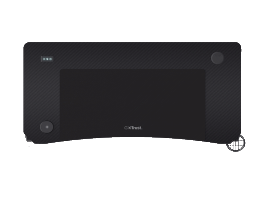 Trust GXT710 Luminus Pro RGBgaming sto, wireless punjač,120x60x74 cm, crni - Image 2