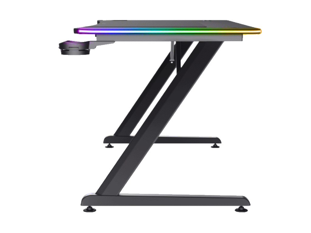 Trust GXT710 Luminus Pro RGBgaming sto, wireless punjač,120x60x74 cm, crni - Image 3