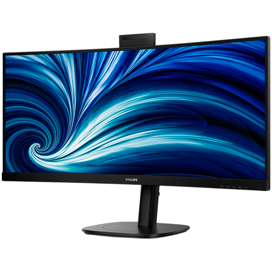 PHILIPS Monitor 34B2U3600CH 34" Curved, VA, 21:9, 3440x1440 (WQHD), 1500R, 120Hz, 4ms, 300 cd/m2, 3500:1, HDR10, Adaptive Sync, 5.0 Mpixel Webcam, 2xHDMI, 1xDP, 1xUSB-C (DP Alt mode, PD 90W), USB hub, KVM, RJ45, Speakers, Ergo - Image 4
