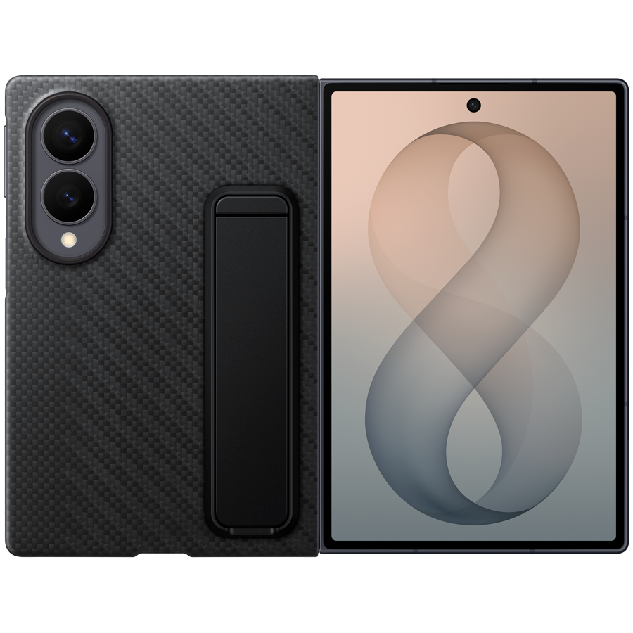 Samsung Galaxy Fold8 Carbon Standing Black - Image 2