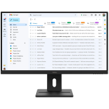ThinkVision E27-40, 27" IPS, 1920x1080 FHD, 1500:1, 300 nits, 100Hz, 178 / 178, 16:9, 4/6ms, HDMI, DP, VGA, 2x 2w, Tilt, Swivel, Pivot, Height Adjust Stand, VESA, Raven Black, 3Yr