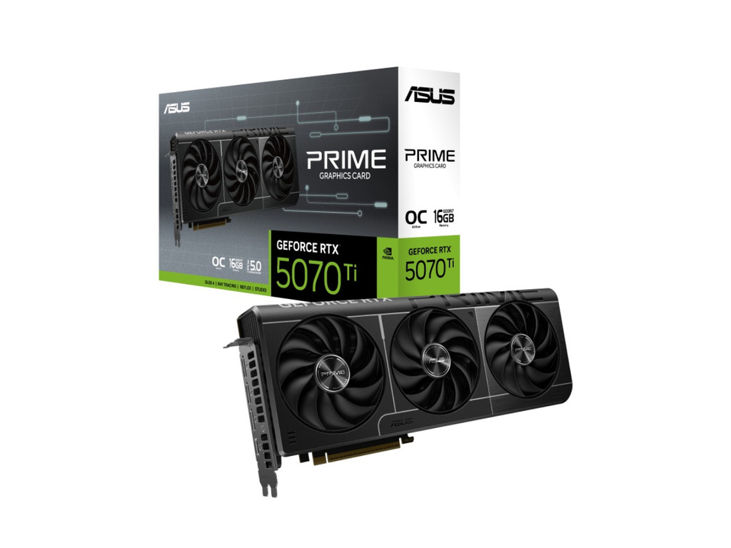 ASUS VGA PRIME-RTX5070TI-O16G16GB GDDR7, 256-bit,3x DP, 1x HDMI - Image 2