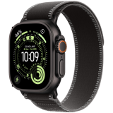 Apple Watch Ultra 3 Cellular 49mm Black Titanium Case with Black/Charcoal Trail Loop - M/L