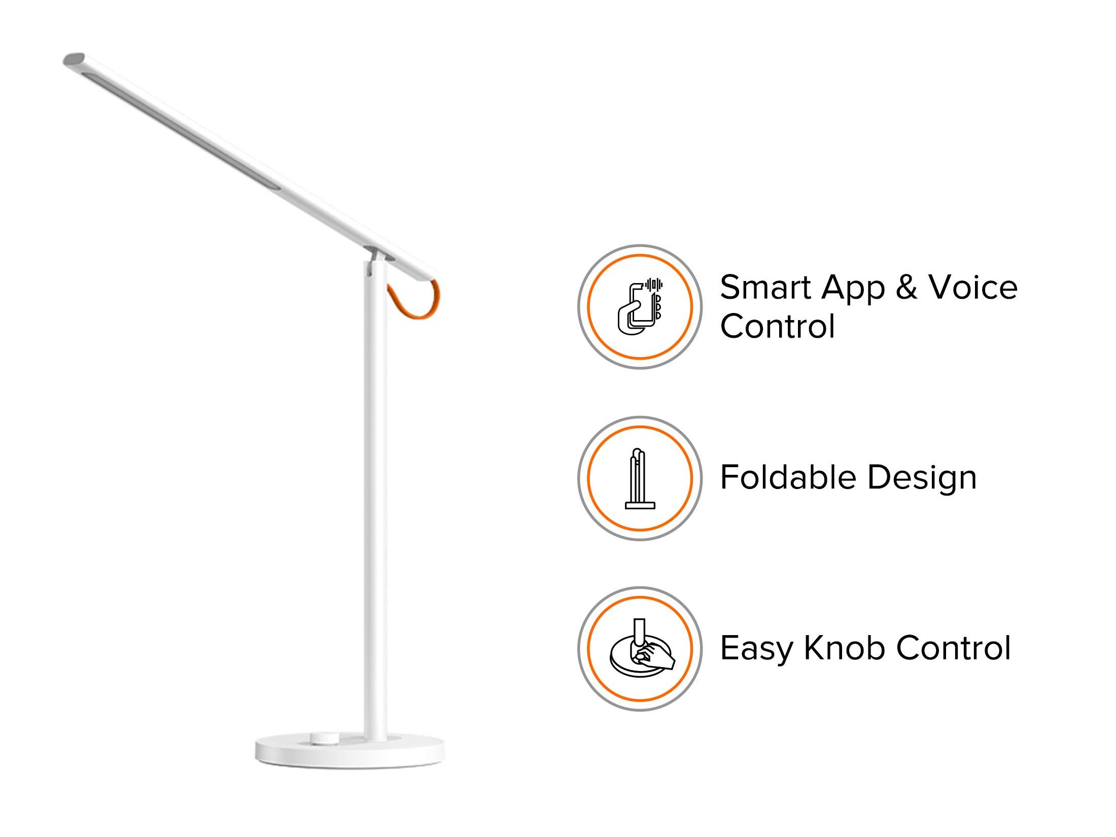 Xiaomi Mi Smart Desk Lamp 1S žuto ili bijelo svjetlo kontrola Google Assistant, Alexa, Siri - Image 3