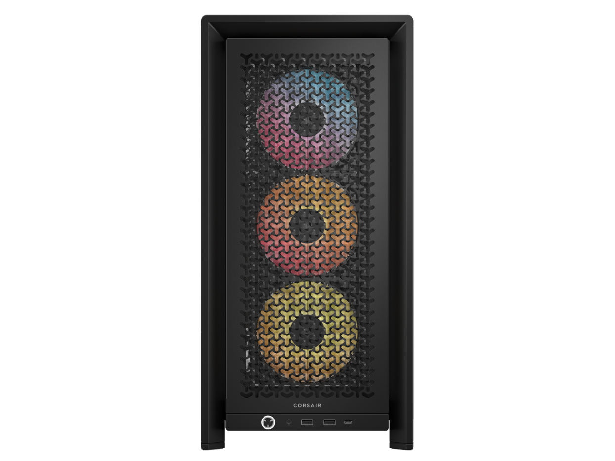 CORSAIR FRAME 4000D RS ARGB3xRS120 ARGB fans, 360mm rad170mm cooler, 430mm GPU, ATX, Black - Image 3