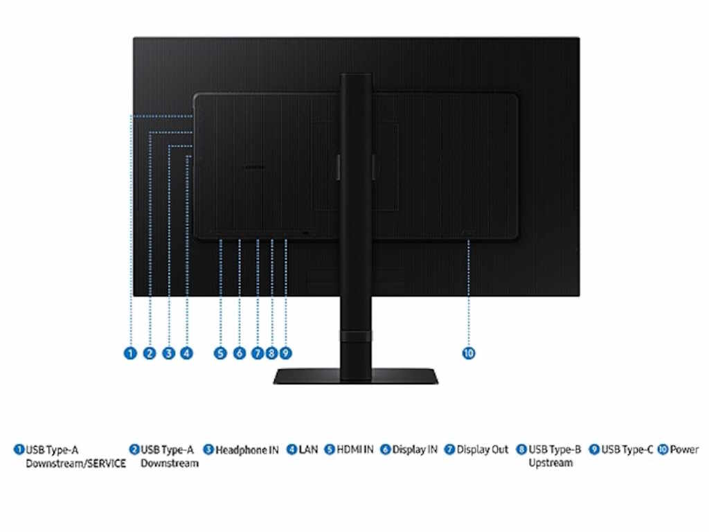 Samsung monitor ViewFinity S6QHD, 27", IPS, 100Hz, 350cd5ms, HDMI, DP, USB Hub, Type-C(90W) - Image 5