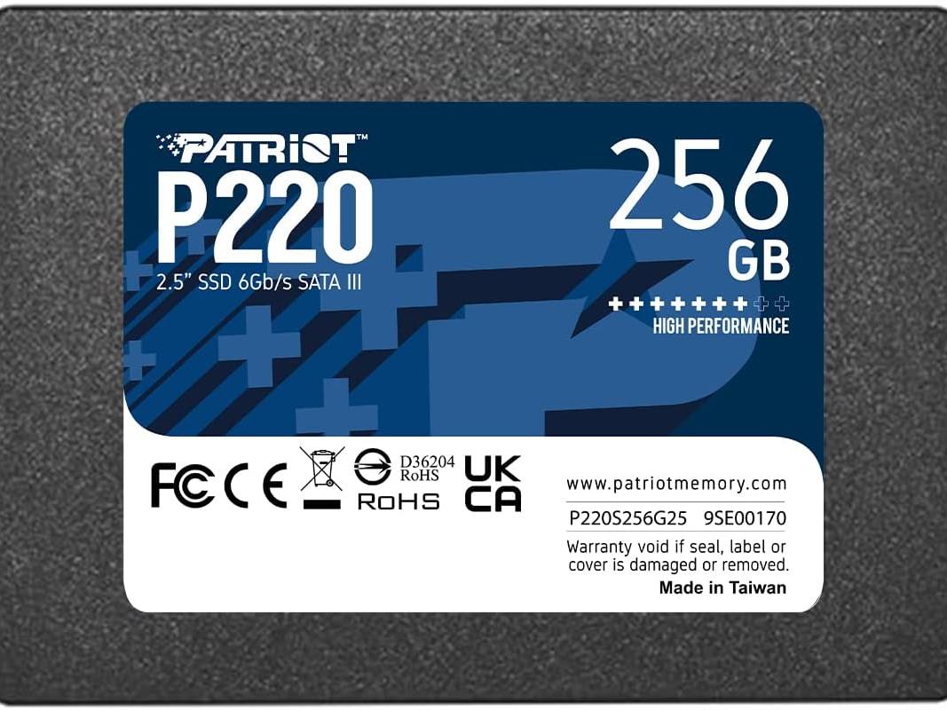Patriot SSD 256GB 2.5", P220up to R/W: 550/500 MB/s - Image 2