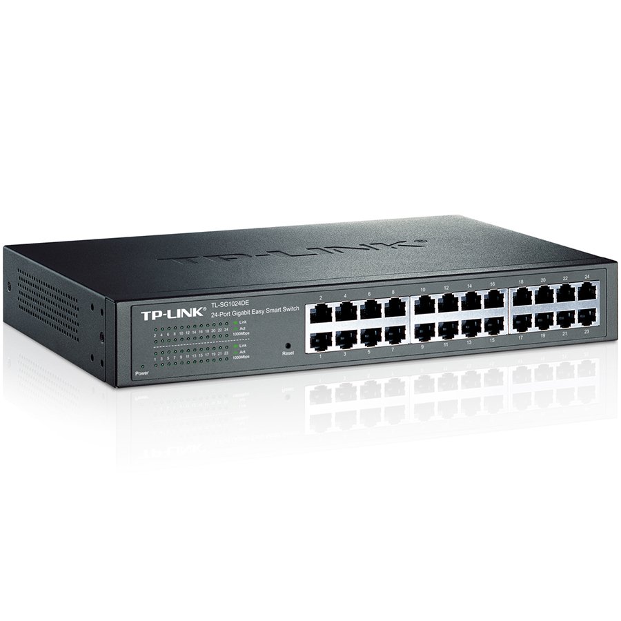 Switch TP-LINK 24-Port Gigabit Easy Smart Switch, 24 10/100/1000Mbps RJ45 ports, MTU/Port/Tag-based VLAN, QoS, IGMP Snooping - Image 2