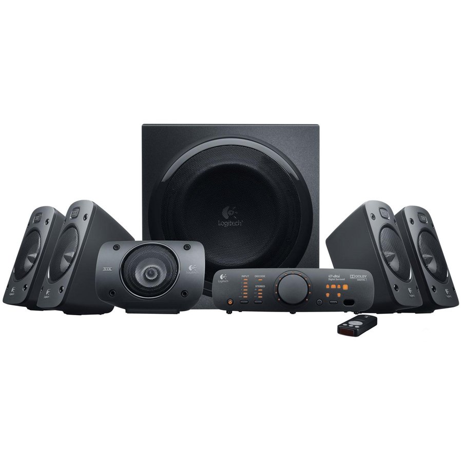 LOGITECH Z906 THX Surround Sound 5.1 Speakers - BLACK - 3.5 MM - Image 2