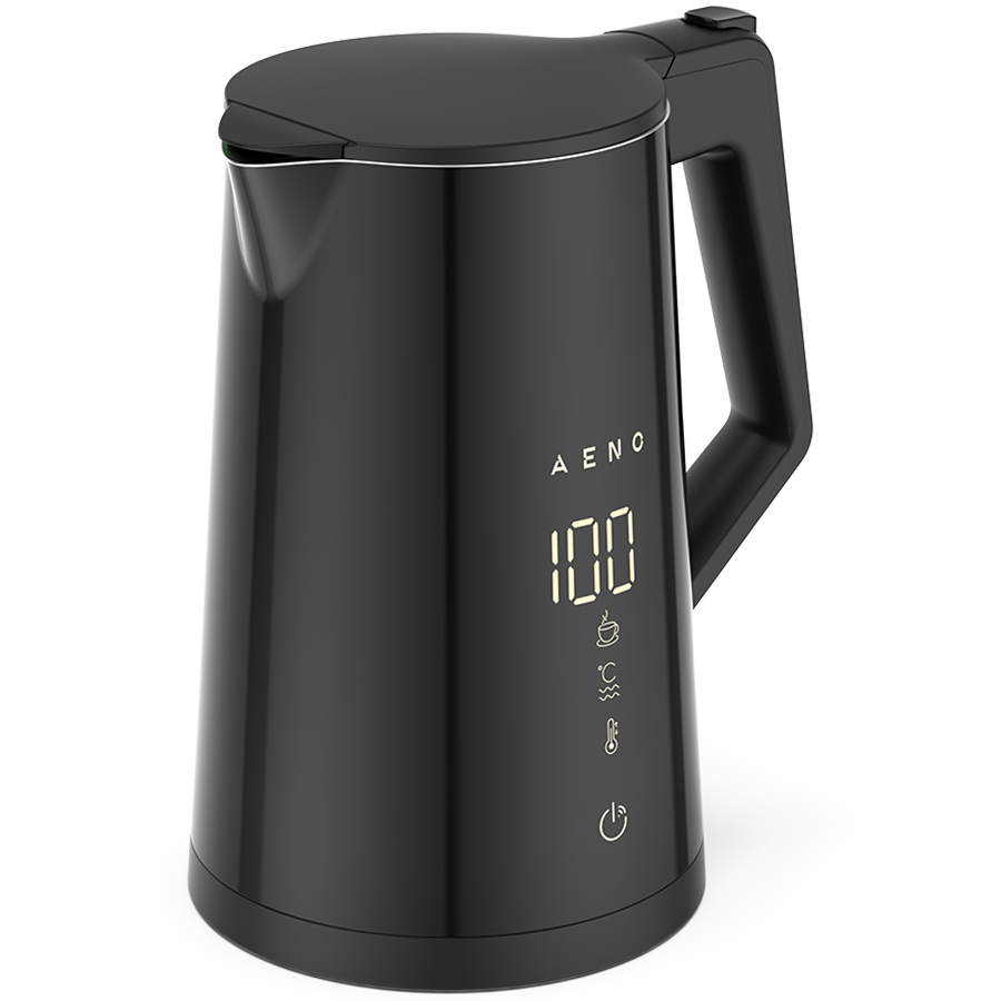 AENO Electric Kettle EK7S Smart: 1850-2200W, 1.7L, Strix, Double-walls, Temperature Control, Keep warm Function, Control via Wi-Fi, LED-display, Non-heating body, Auto Power Off, Dry tank Protection - Image 2