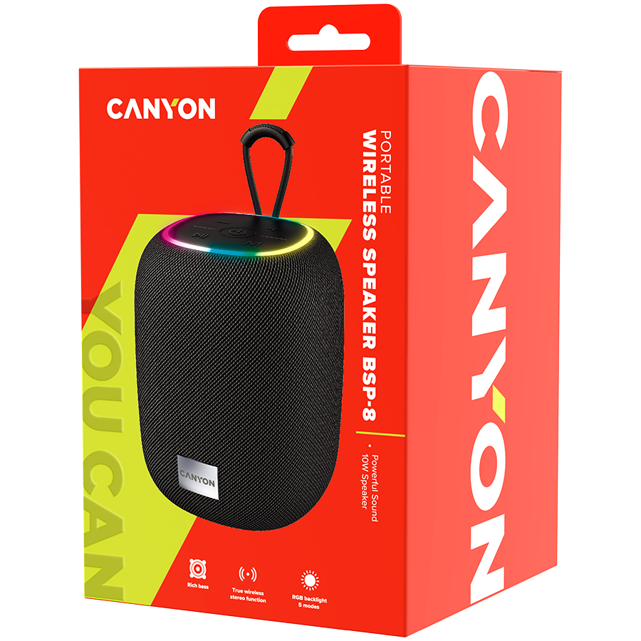CANYON speaker BSP-8 10W Black - Image 3