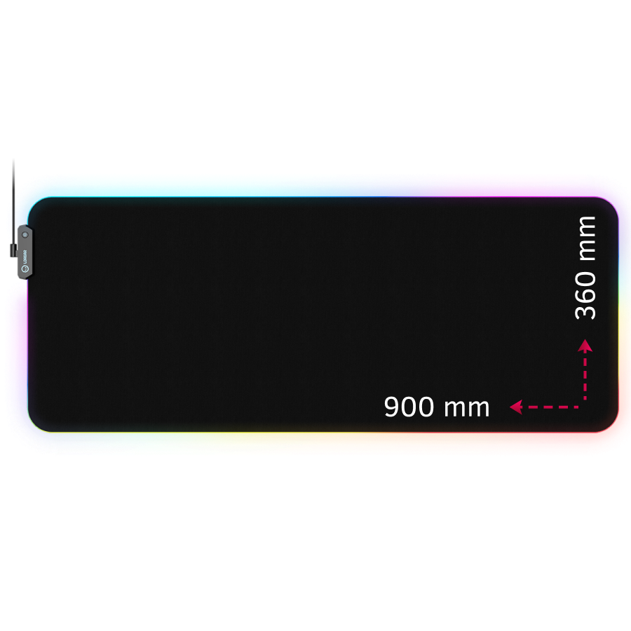Lorgar Steller 919, Gaming mouse pad, High-speed surface, anti-slip rubber base, RGB backlight, USB connection, Lorgar WP Gameware support, size: 900mm x 360mm x 3mm, weight 0.635kg - Image 2