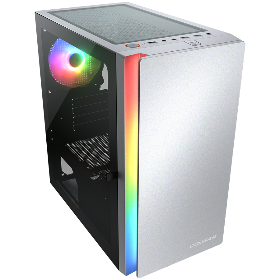 COUGAR PURITY RGB PC Case, Mini Tower, White - Image 4