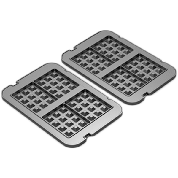 AENO Electric grill AEG0001/AEG0005 Waffle plate, Non-stick coating, size: 290*234mm, 2 pcs in set - Image 2