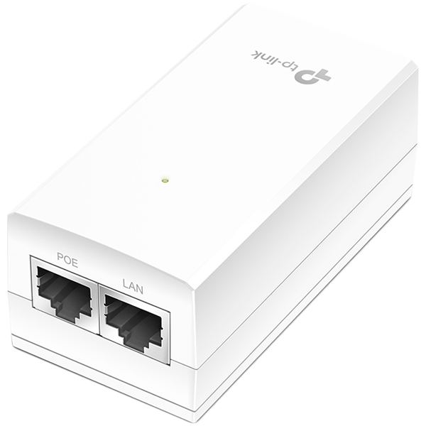 Omada 24V Passive PoE Injector Adapter PORT: 1× Gigabit PoE Port, 1× Gigabit Non-PoE Port SPEC: Data and Power Carried over The Same Cable, 24V Power Input, 12 W PoE Power, Plastic Case - Image 2