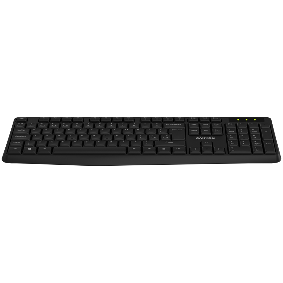 CANYON keyboard KB-W01 Wireless Black - Image 3