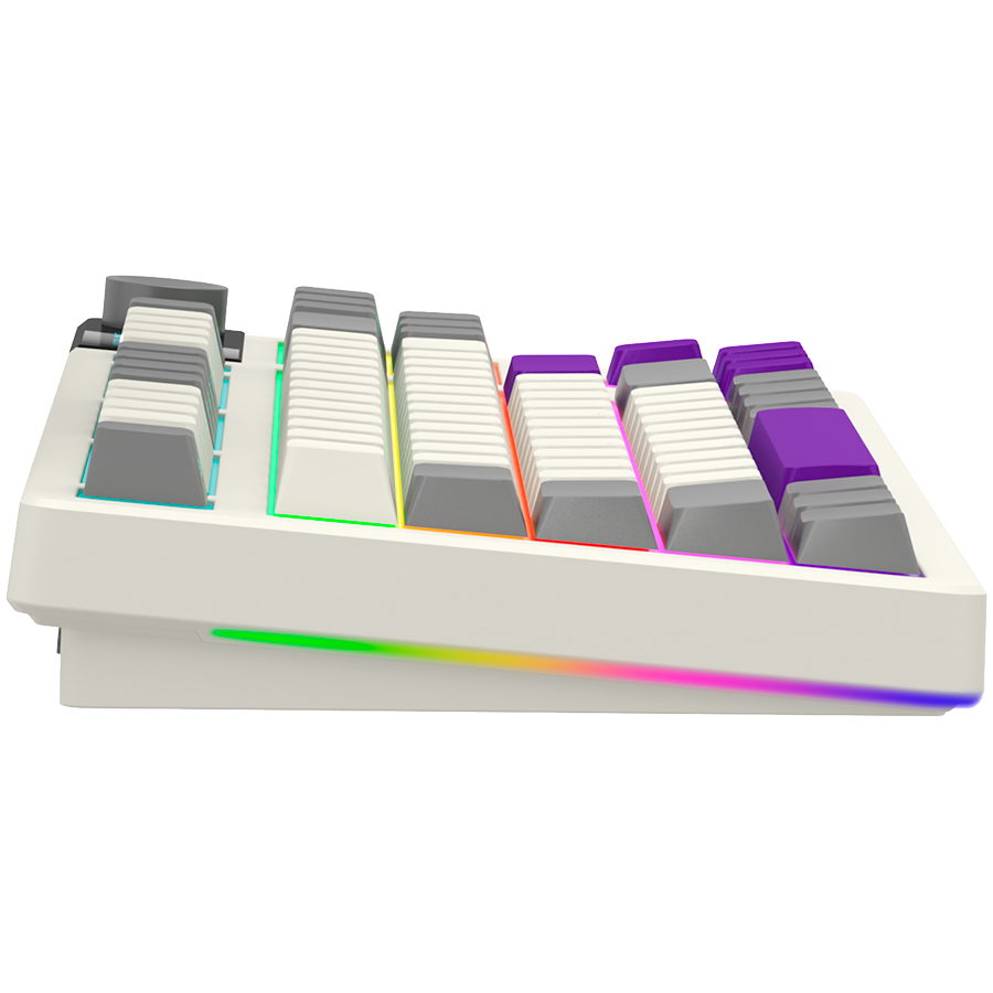 LORGAR KBP70TKLW, Wireless TKL Mechanical Gaming Keyboard Pro, Beige, EN layout - Image 5