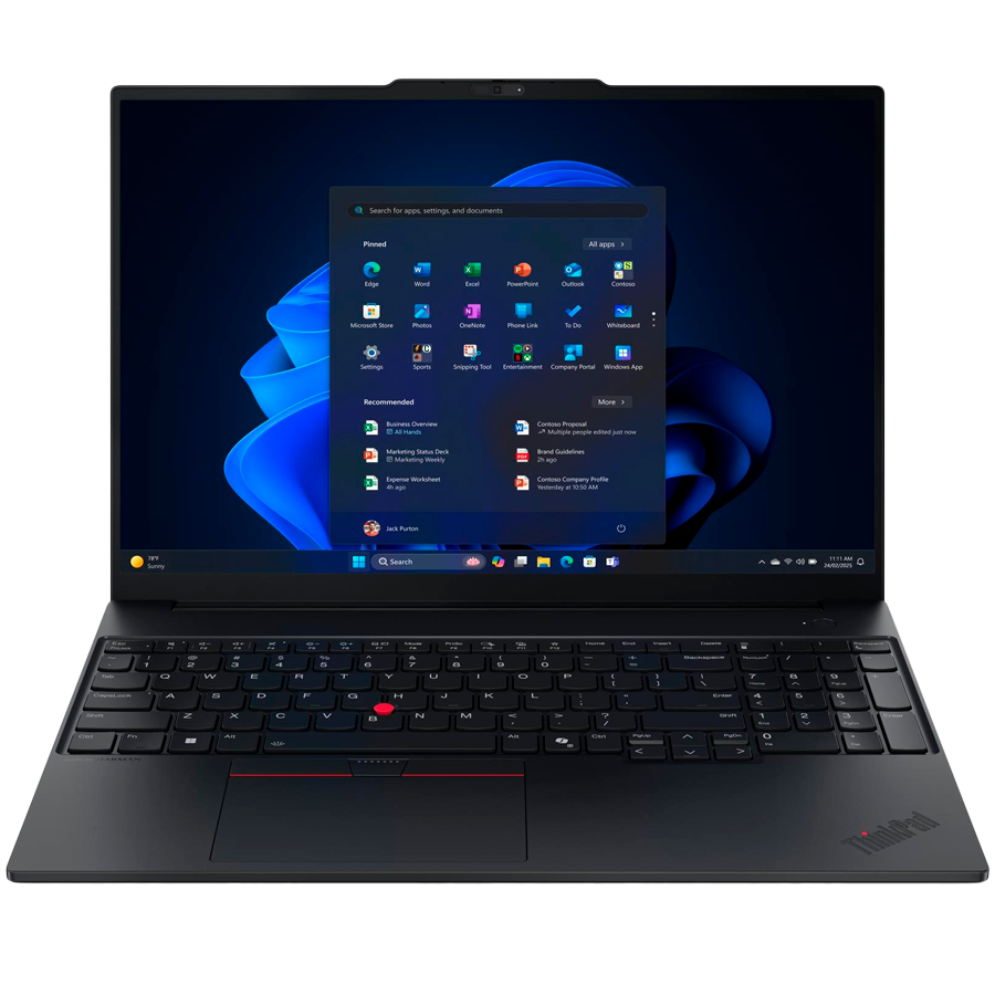 LENOVO ThinkPad E16 GEN 3 16" FHD IPS, Intel Core Ultra 5 225U, 16GB DDR5, 512GB SSD, 2x USB-A, 1x USB-C THB, HDMI, RJ-45, WiFi 6, BT5.2, BH BL Kyb, 48Wh, Win 11 Pro, Eclipse Black, 5Yr - Image 2