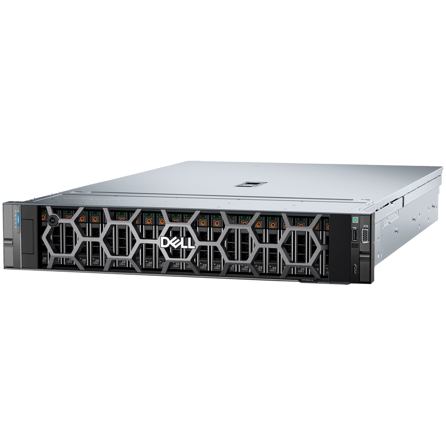 DELL EMC PowerEdge R760xs, 12x3.5", Intel Xeon Silver 4510, 32GB RDIMM 6400MT/s, 1x2.4TB SAS 10K, PERC H755, iDRAC9 Enterprise, Dual RPS 700W Titanium, TPM 2.0 V6, BCM 5720 DP 1Gb LOM + BCM 5719 Quad Port 1GbE,No OCP NIC, ReadyRails Sliding Rails, 3Y - Image 2