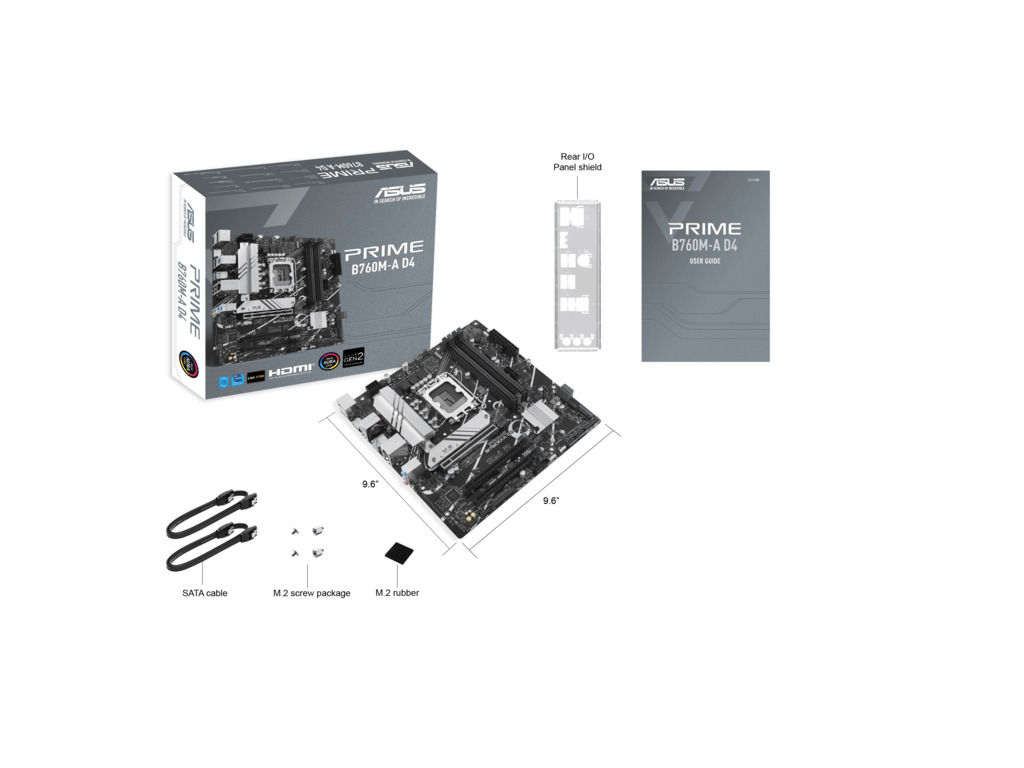 ASUS MB PRIME B760M-A D4-CSMIntel B760, LGA 1700, 2x M.2,4xDDR4; 2xHDMI, DP, mATX - Image 5