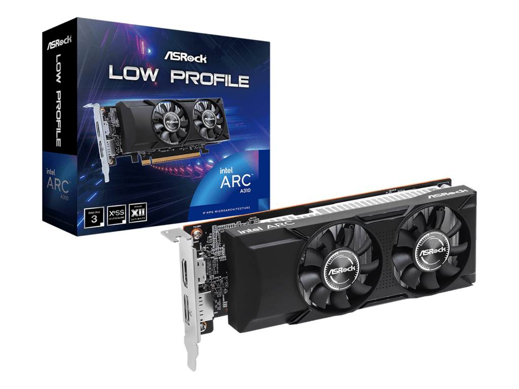 ASROCK VGA A310 LP 4Glow profileIntel Arc A310;4GB GDDR6 64bit;HDMI,DP - Image 3