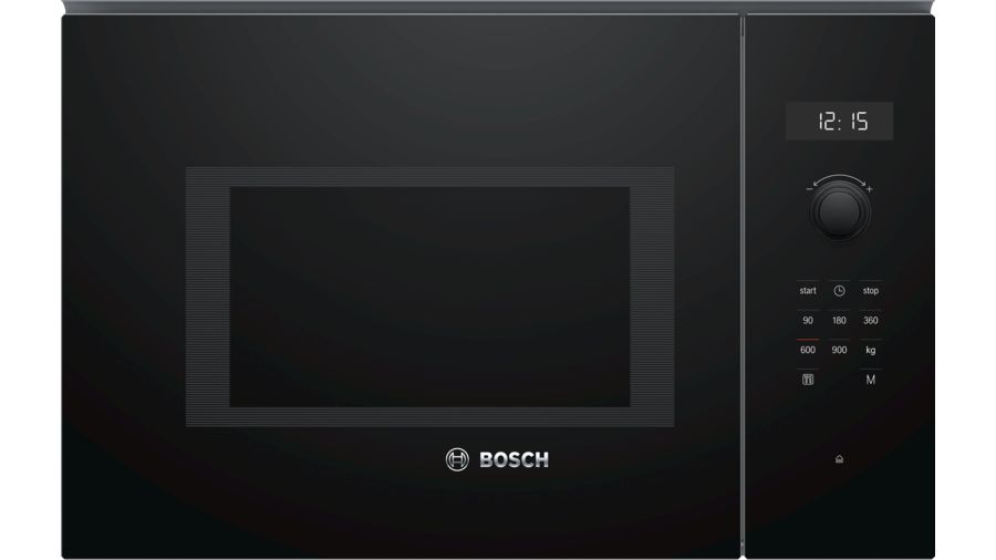 BOSCH mikrovalna Serie 6| CRNA, 900W, Autopilot 7, 25L; Lijevo otvaranje, CN