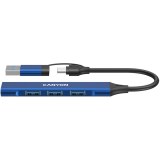 CANYON hub DS-02 4in1 USB-A/C Blue